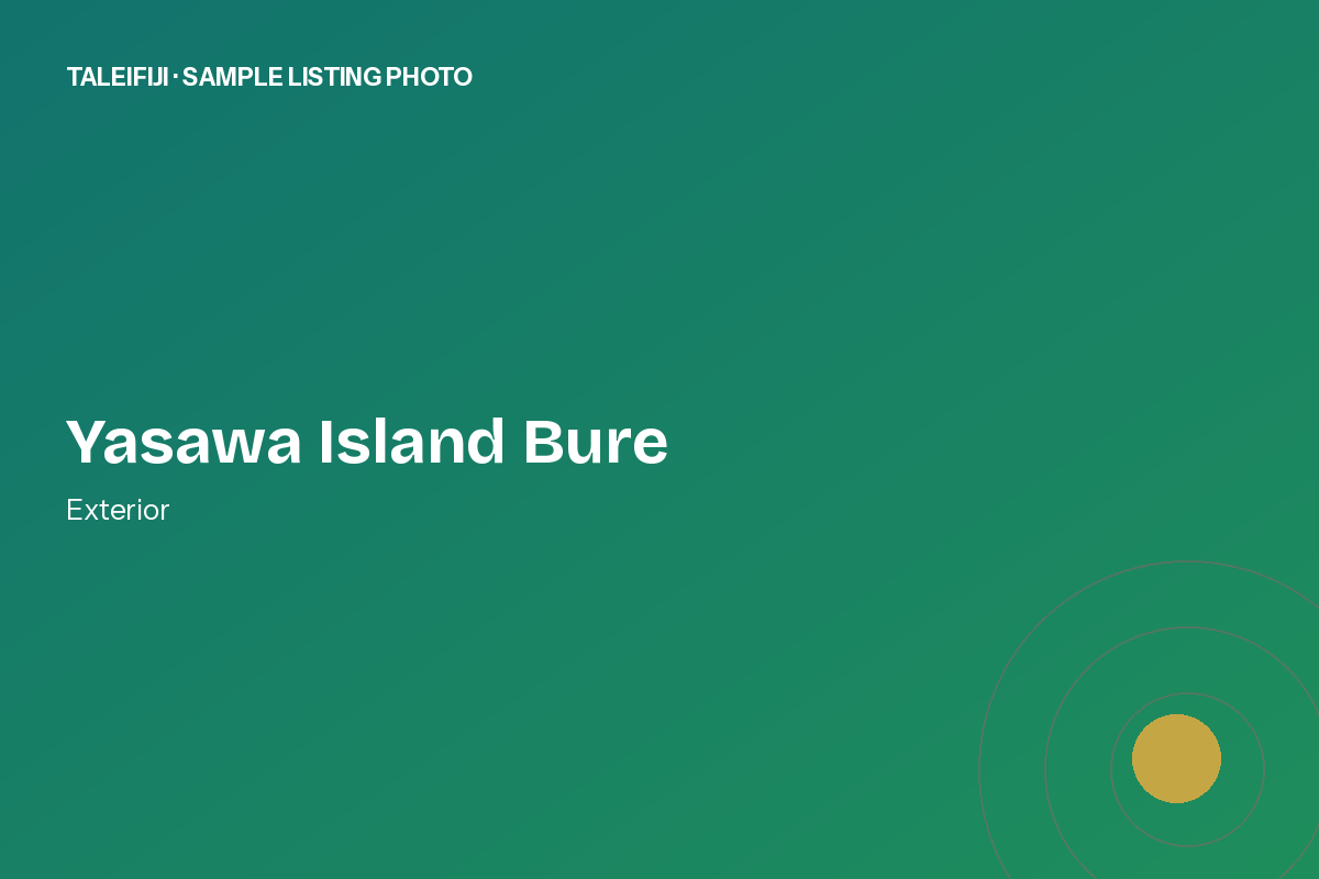 Yasawa Island Bure — traditional beachfront bure