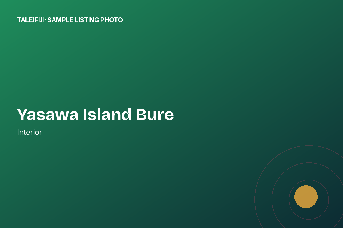 Yasawa Island Bure — traditional beachfront bure