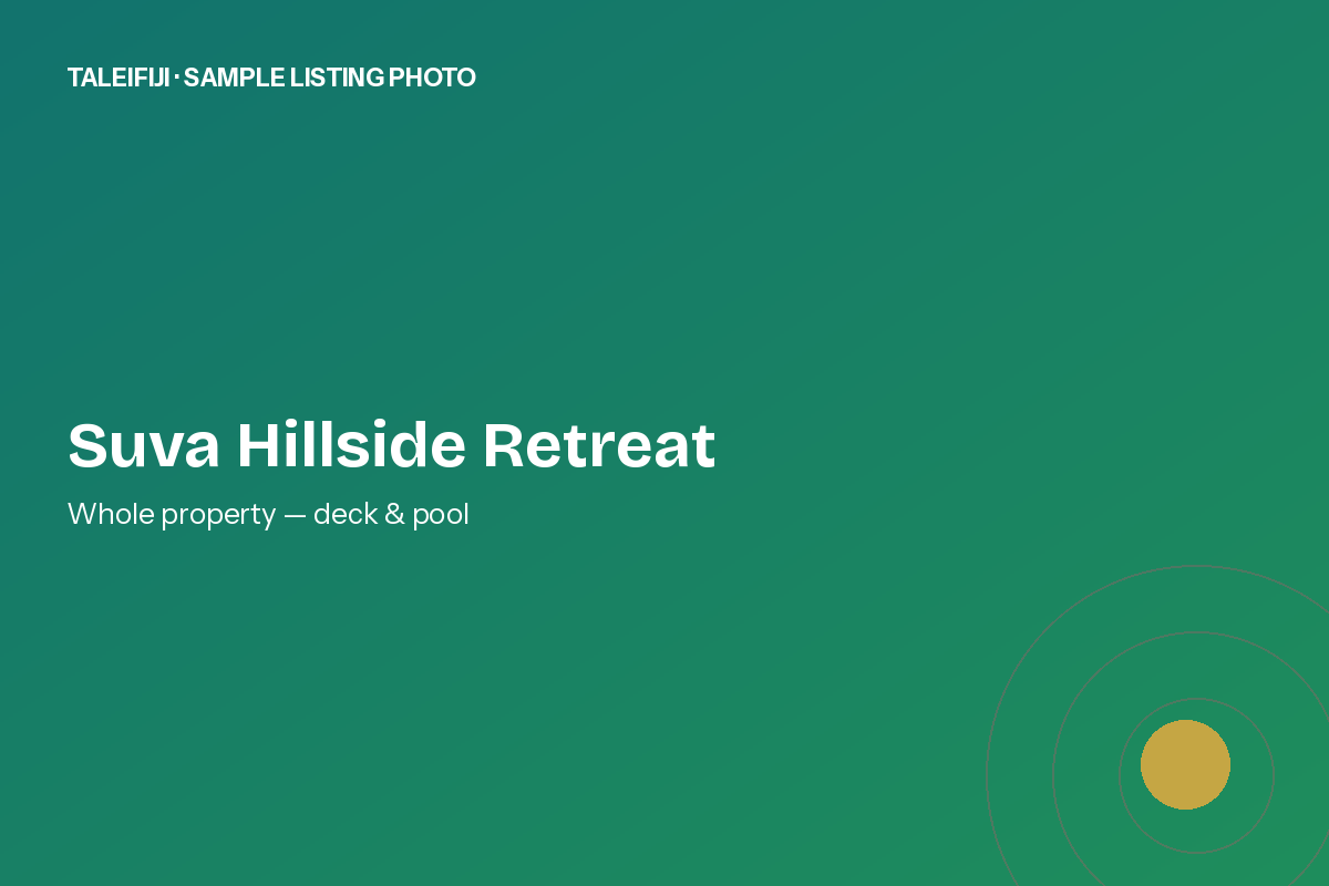 Suva Hillside Retreat — Whole Property (House + Guesthouse + Tennis Court)