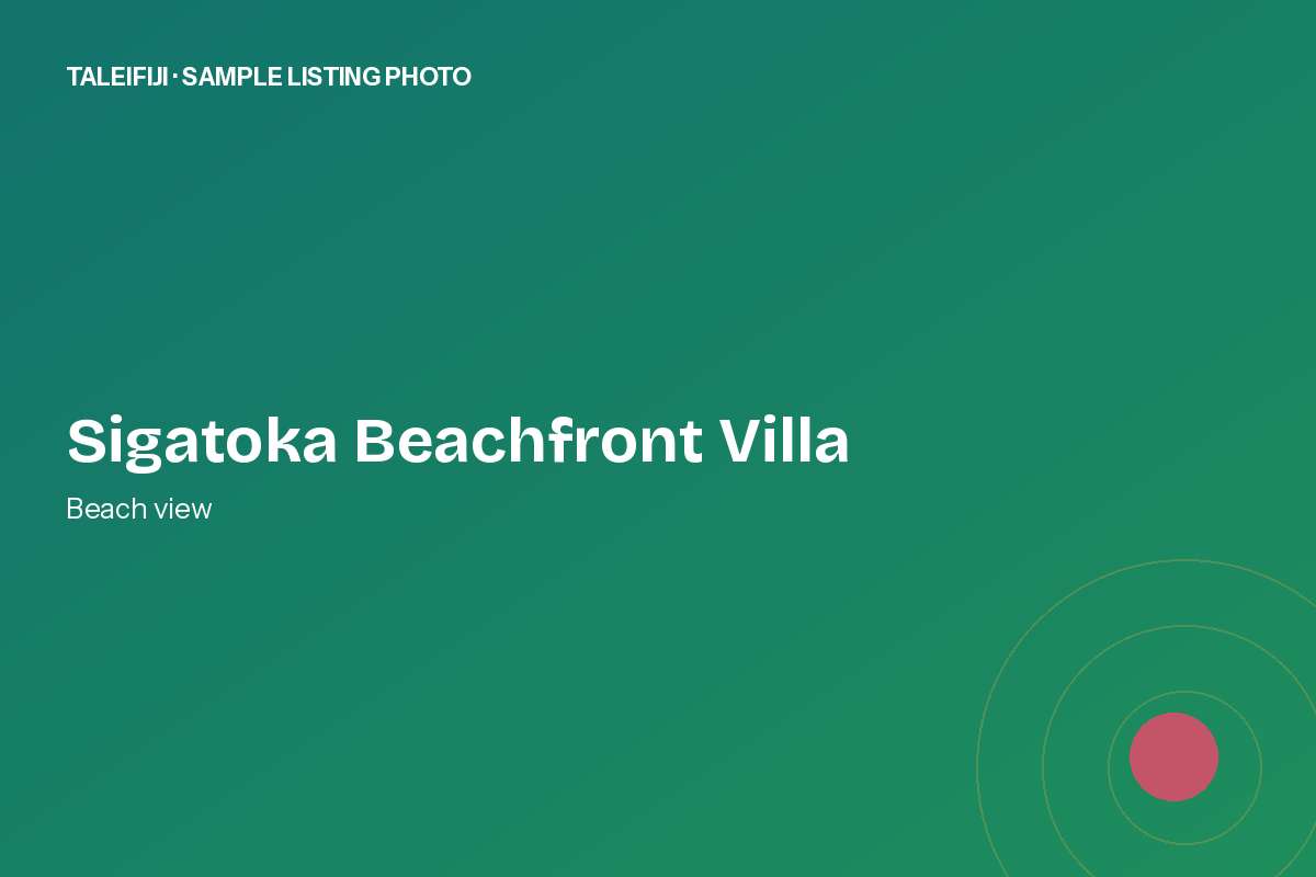Sigatoka Beachfront Villa — whole property